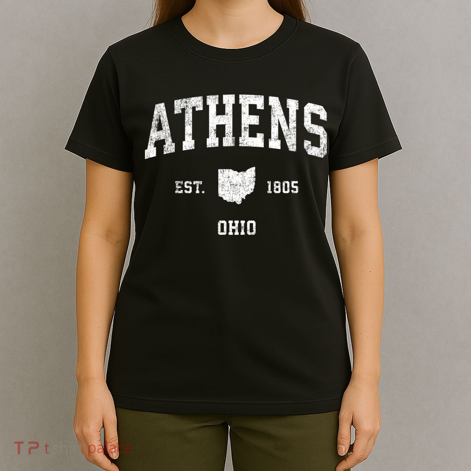 Athens Ohio Oh Vintage Sports T-Shirt