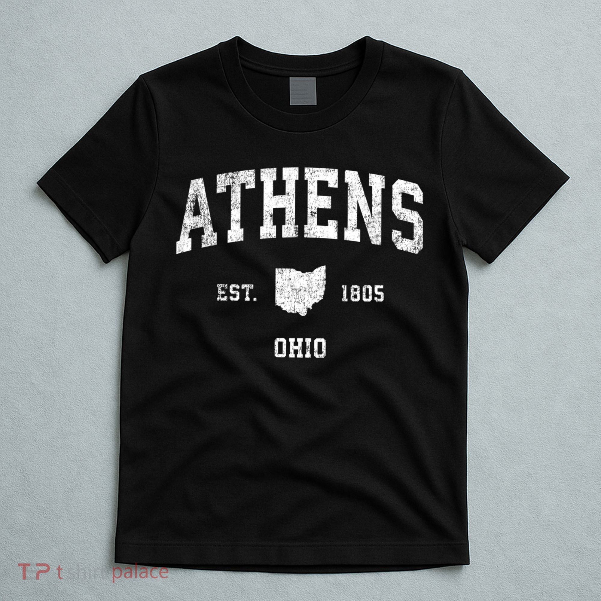 Athens Ohio Oh Vintage Sports T-Shirt