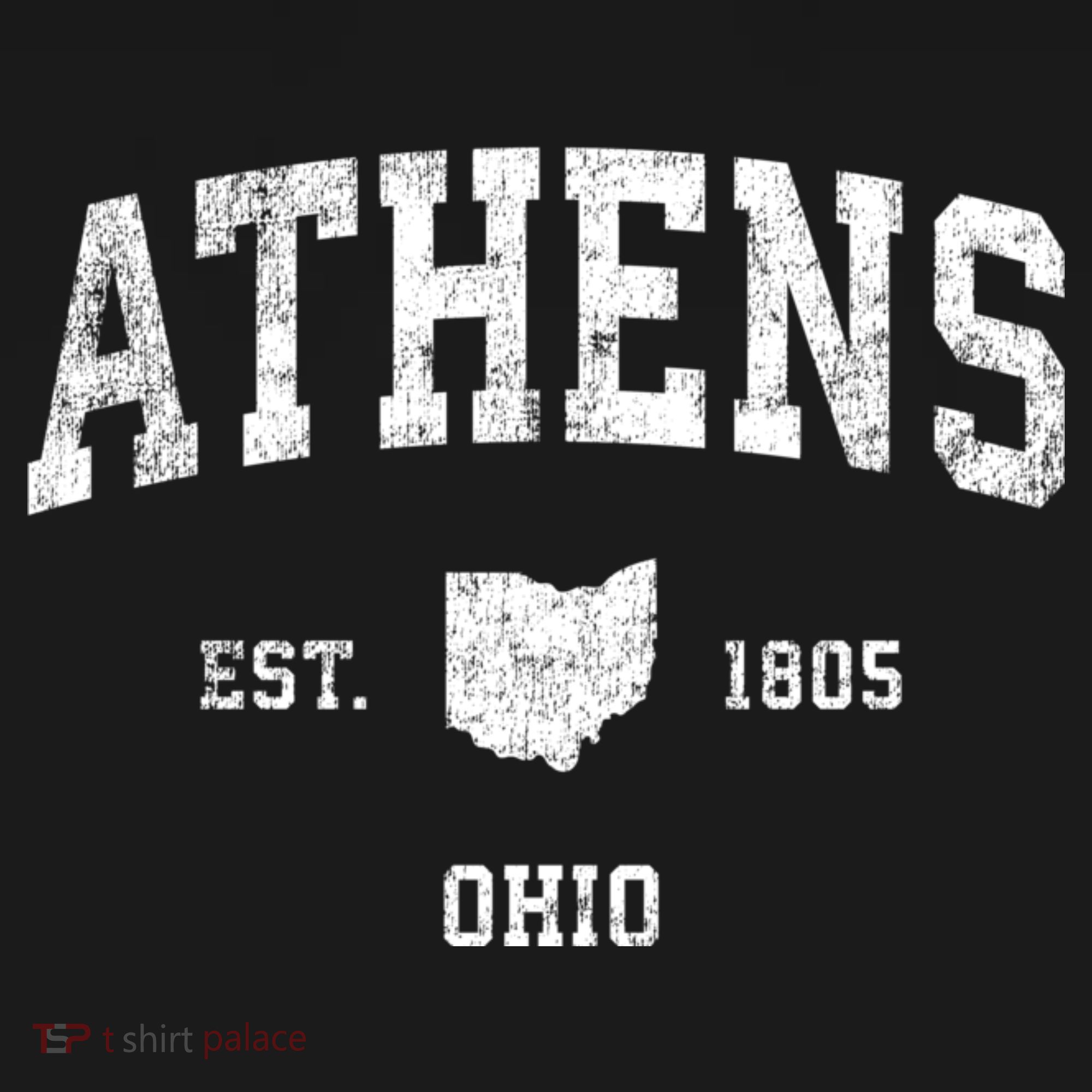 Athens Ohio Oh Vintage Sports T-Shirt