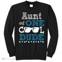 Aunt Of One Cool Dude Funny Birthday Boy Cool Sweatshirt thumb 0