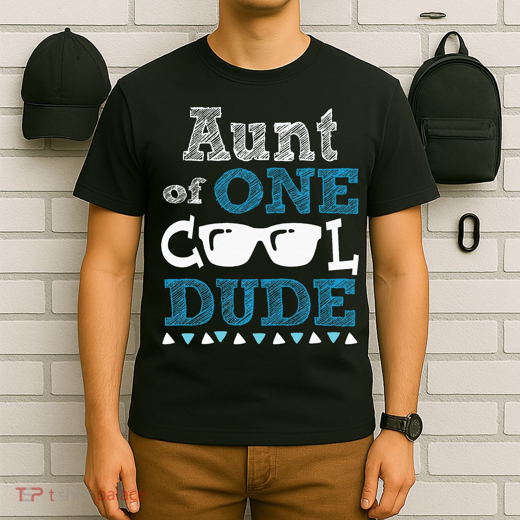 Aunt Of One Cool Dude Funny Birthday Boy Cool T-Shirt