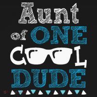 Aunt Of One Cool Dude Funny Birthday Boy Cool Coaster thumb 2