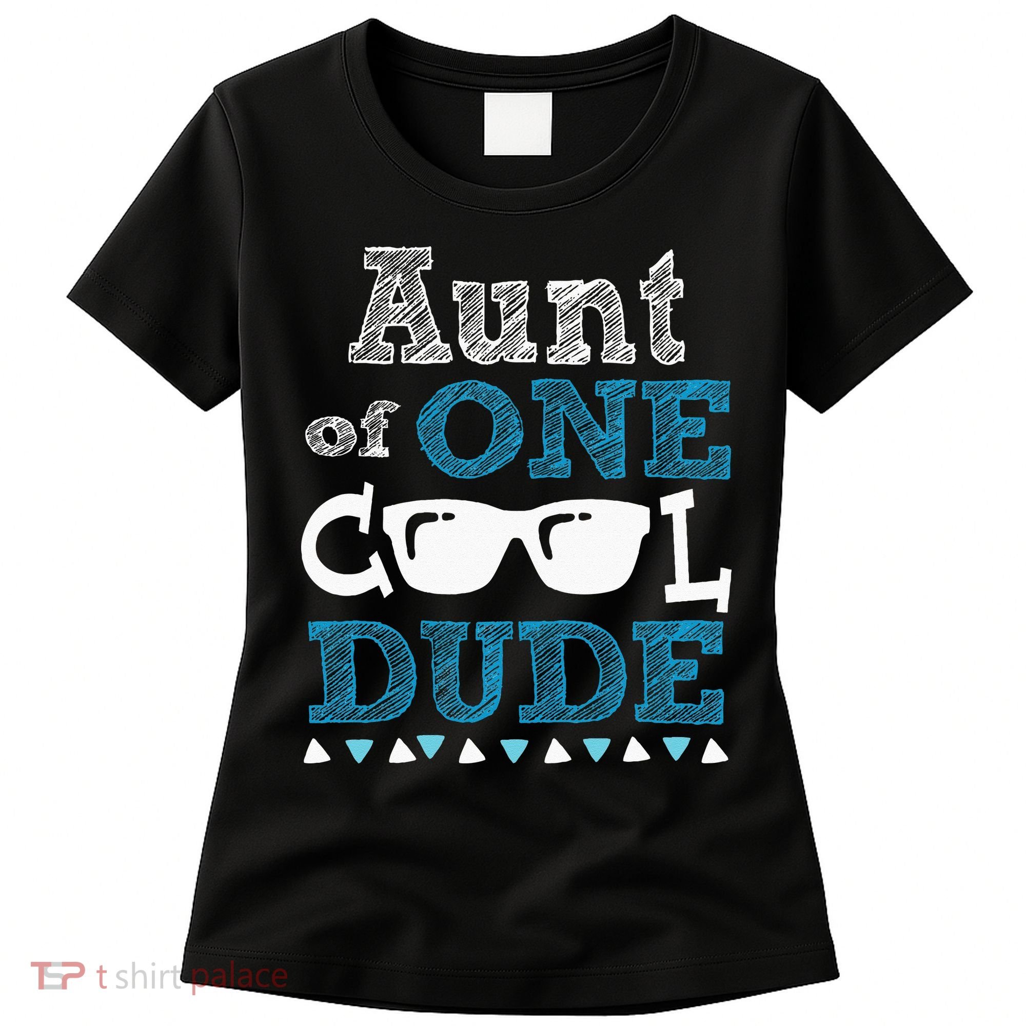 Aunt Of One Cool Dude Funny Birthday Boy Cool Women's T-Shirt