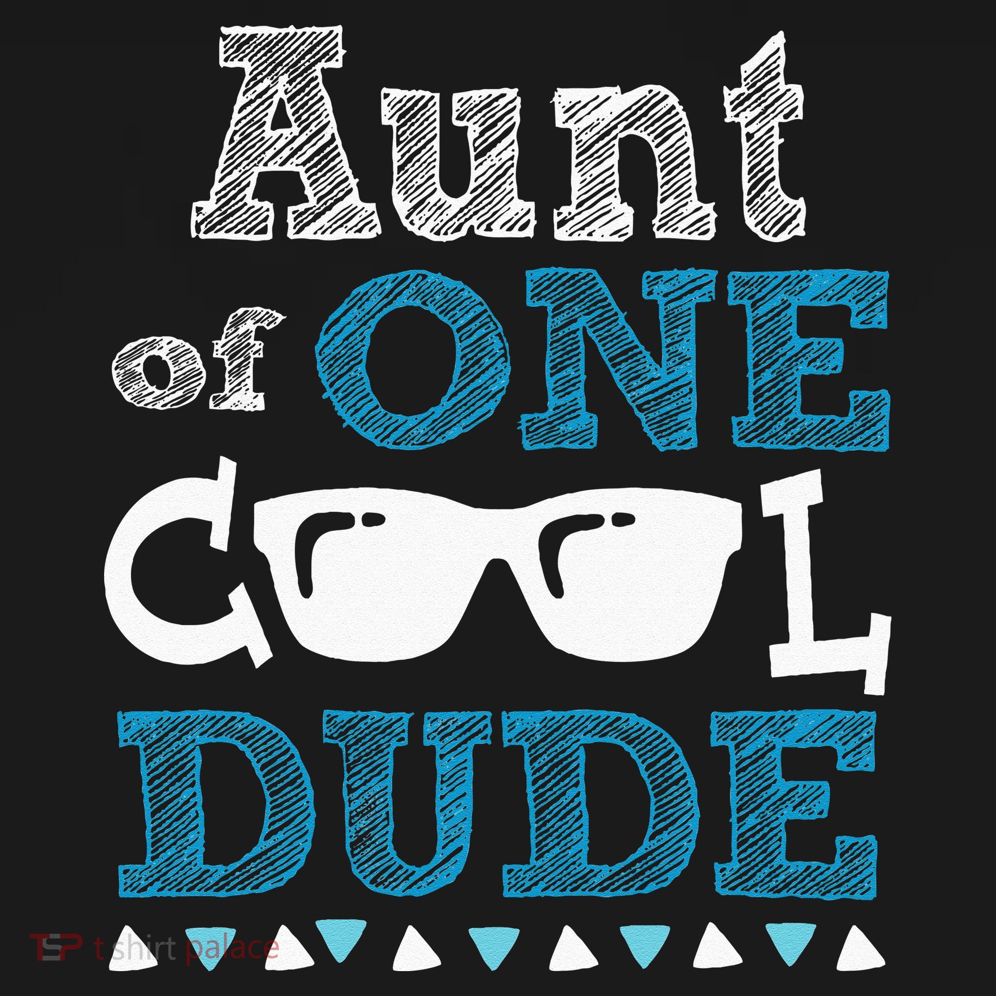 Aunt Of One Cool Dude Funny Birthday Boy Cool Kids T-Shirt