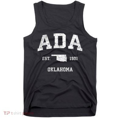 Ada Oklahoma Ok Vintage Sports Tank Top