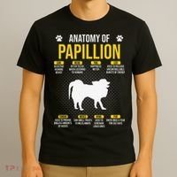 Anatomy Of Papillion Dog Lover T-Shirt thumb 3