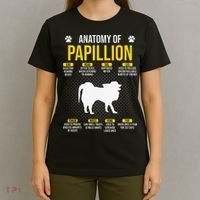 Anatomy Of Papillion Dog Lover T-Shirt thumb 4
