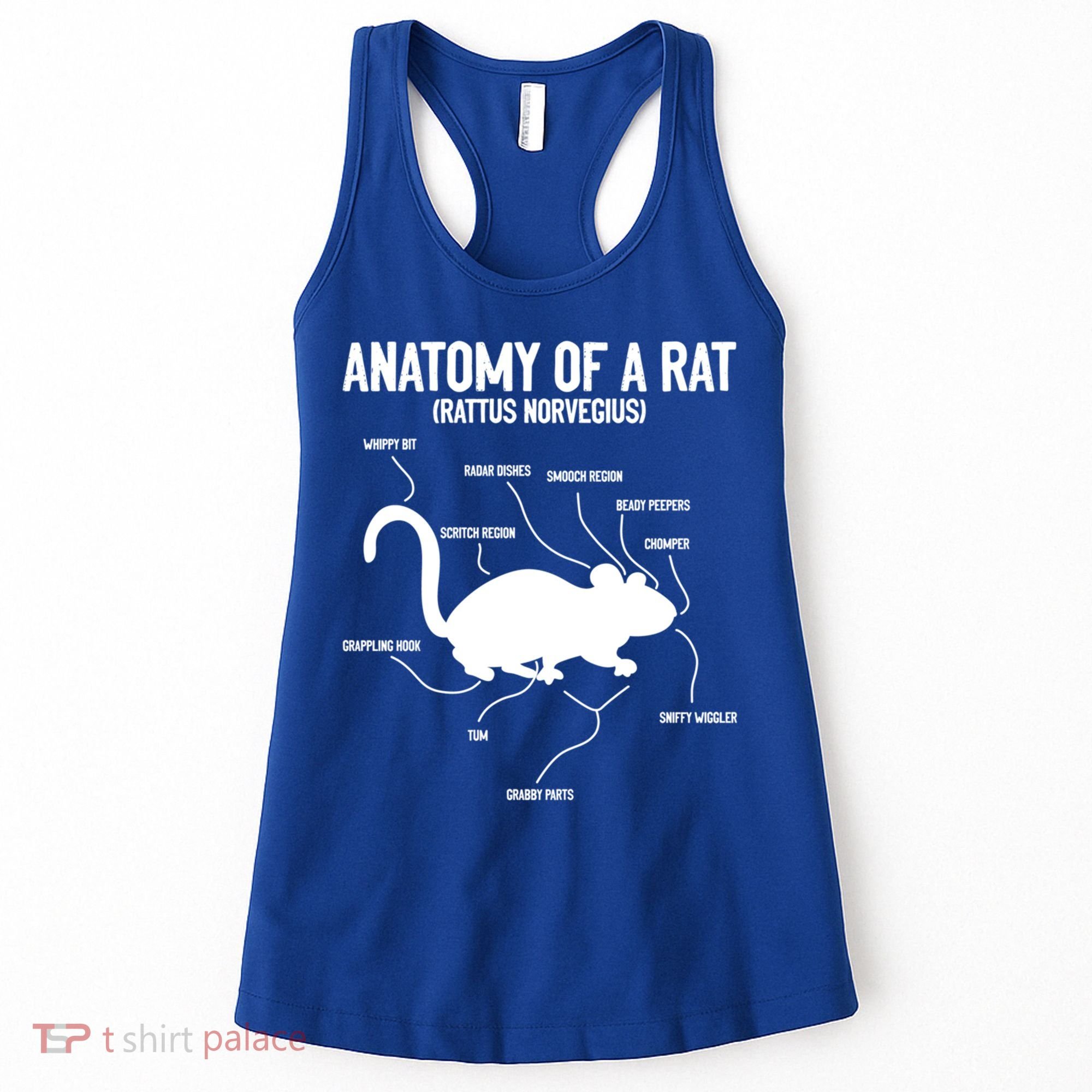 Anatomy Of Rat Rat Lovers And Pet Rat Owners Great Gift Women's Tank Top