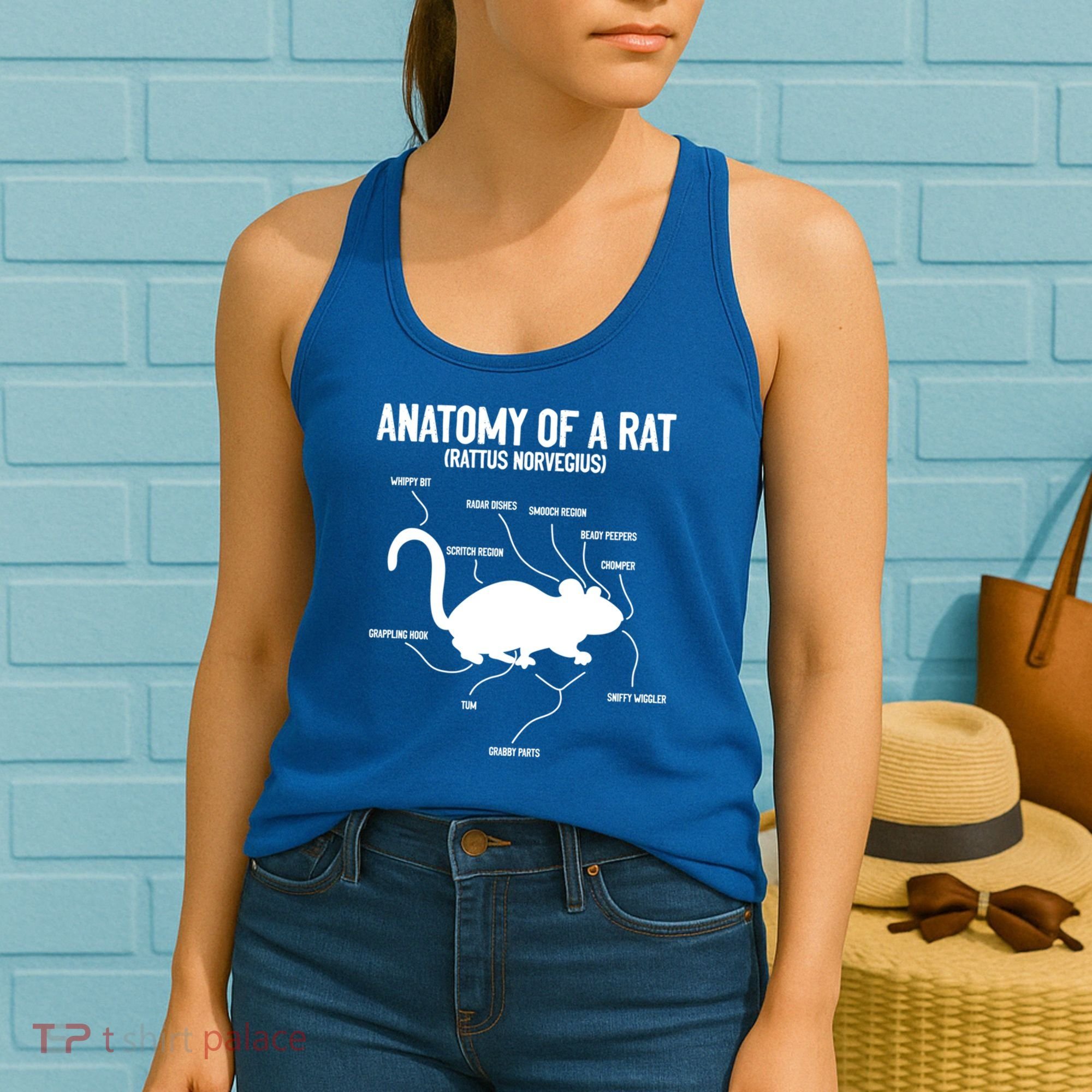 Anatomy Of Rat Rat Lovers And Pet Rat Owners Great Gift Women's Tank Top