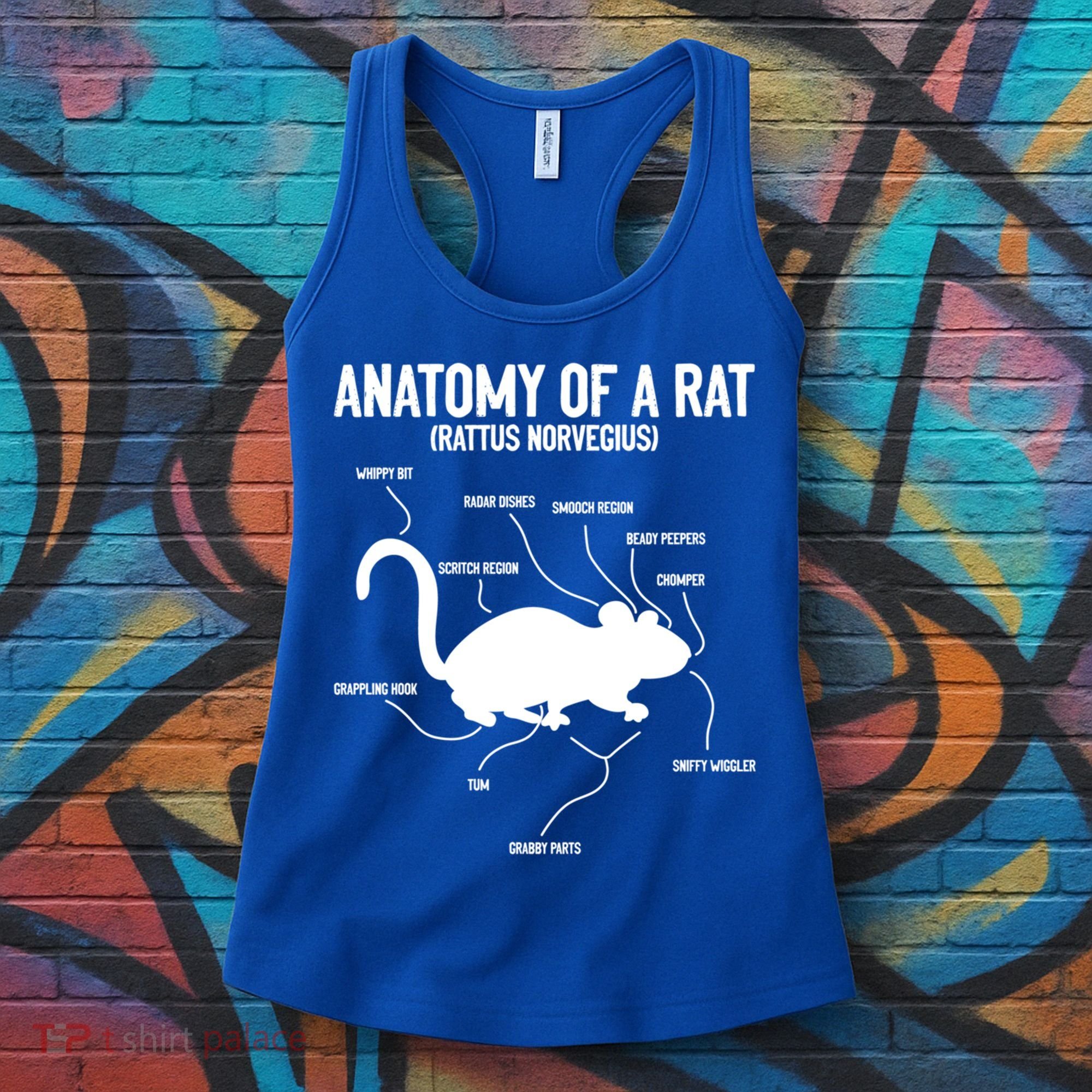 Anatomy Of Rat Rat Lovers And Pet Rat Owners Great Gift Women's Tank Top