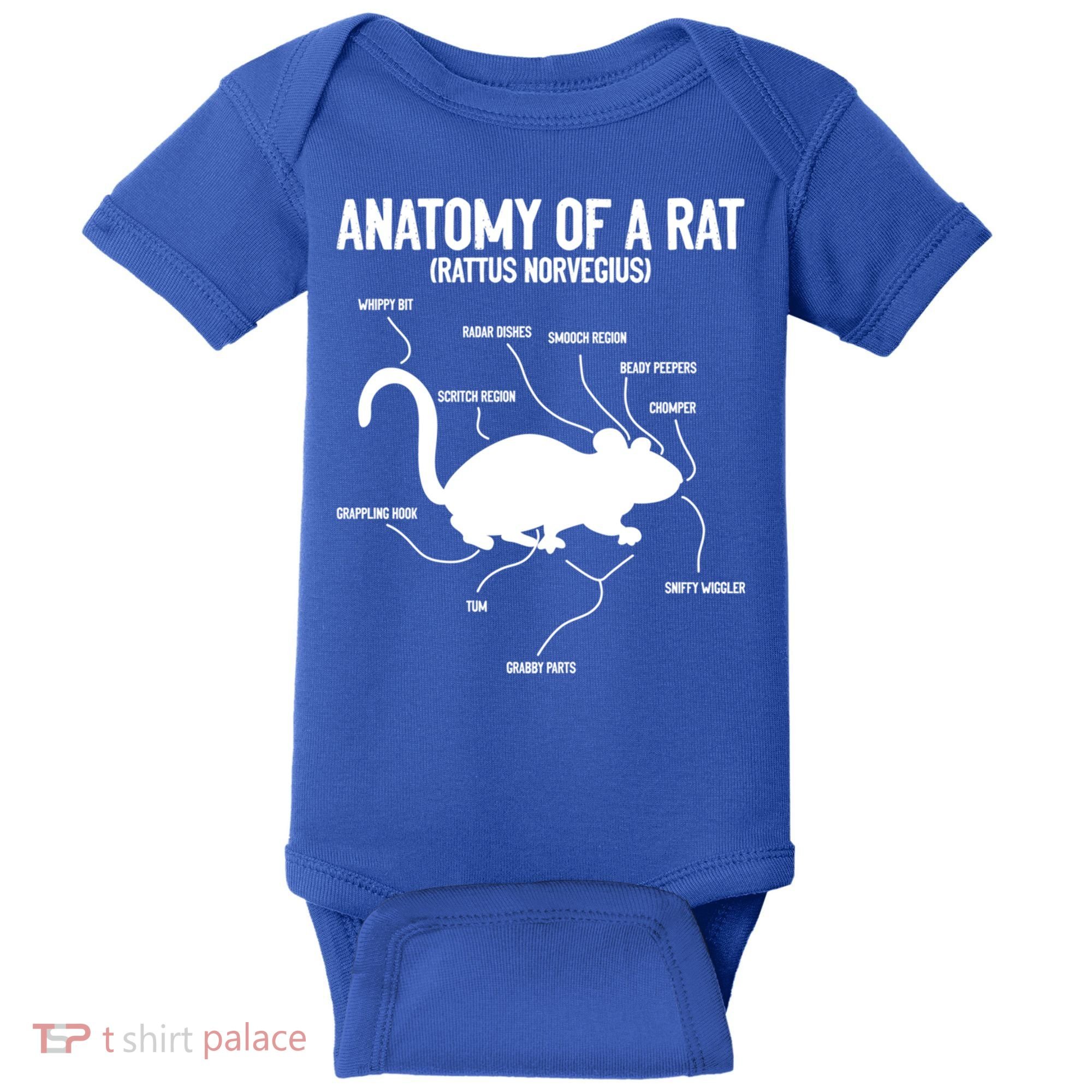 Anatomy Of Rat Rat Lovers And Pet Rat Owners Great Gift Baby Bodysuit