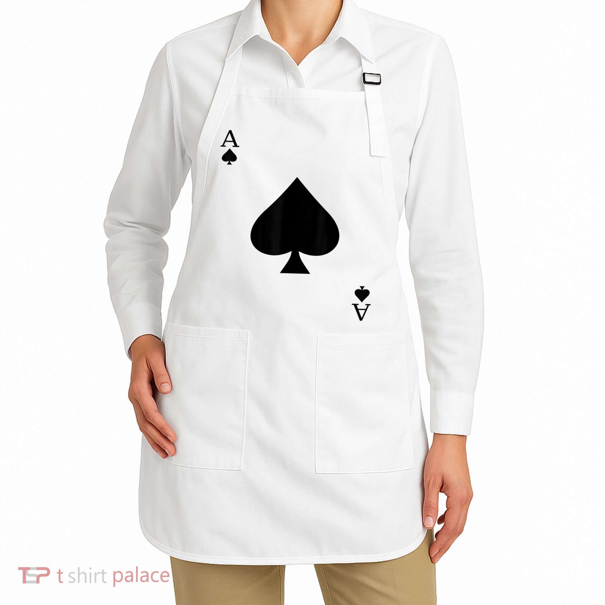 Ace Of Spades Deck Of Cards Halloween Costume Apron