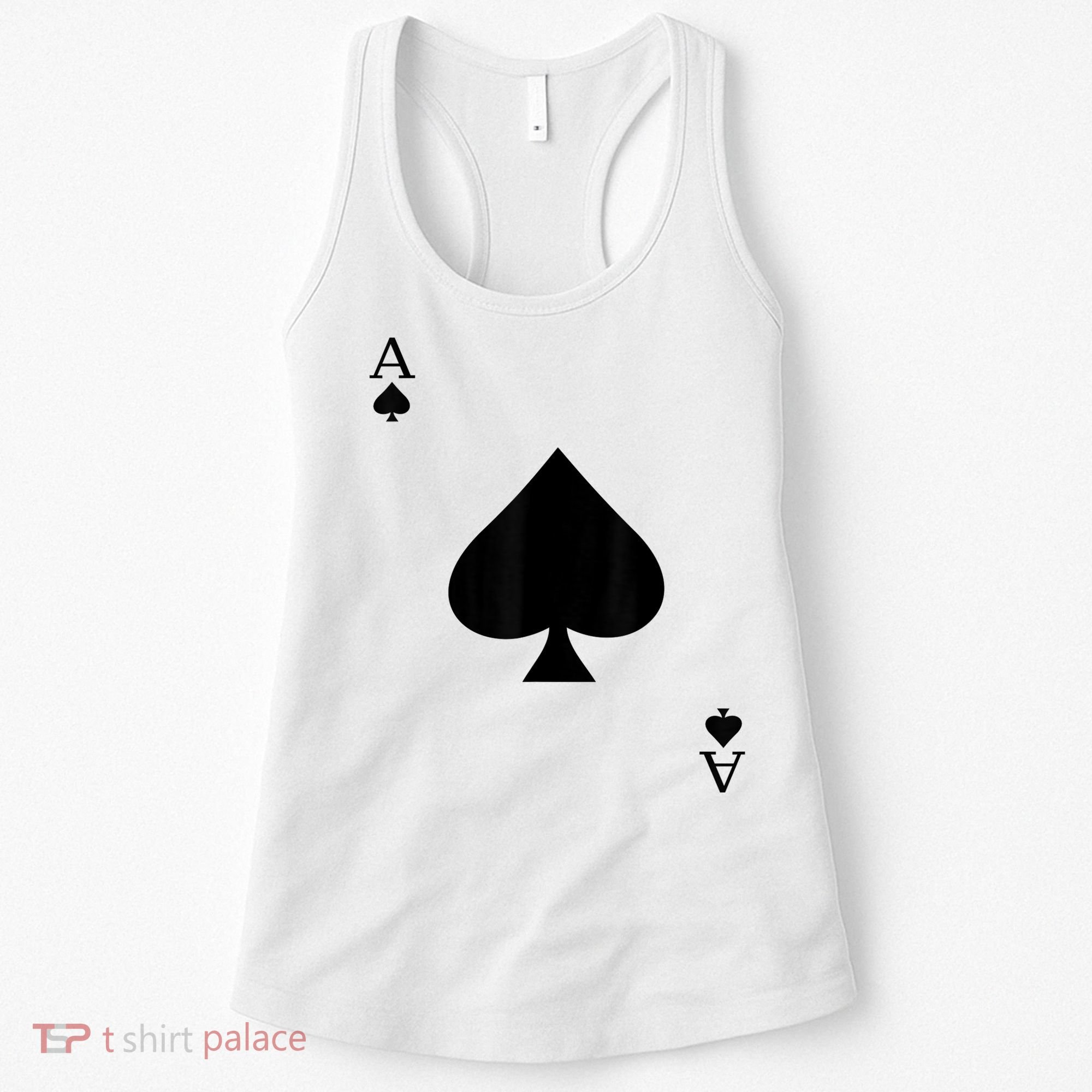 Ace Of Spades Deck Of Cards Halloween Costume Women's Tank Top