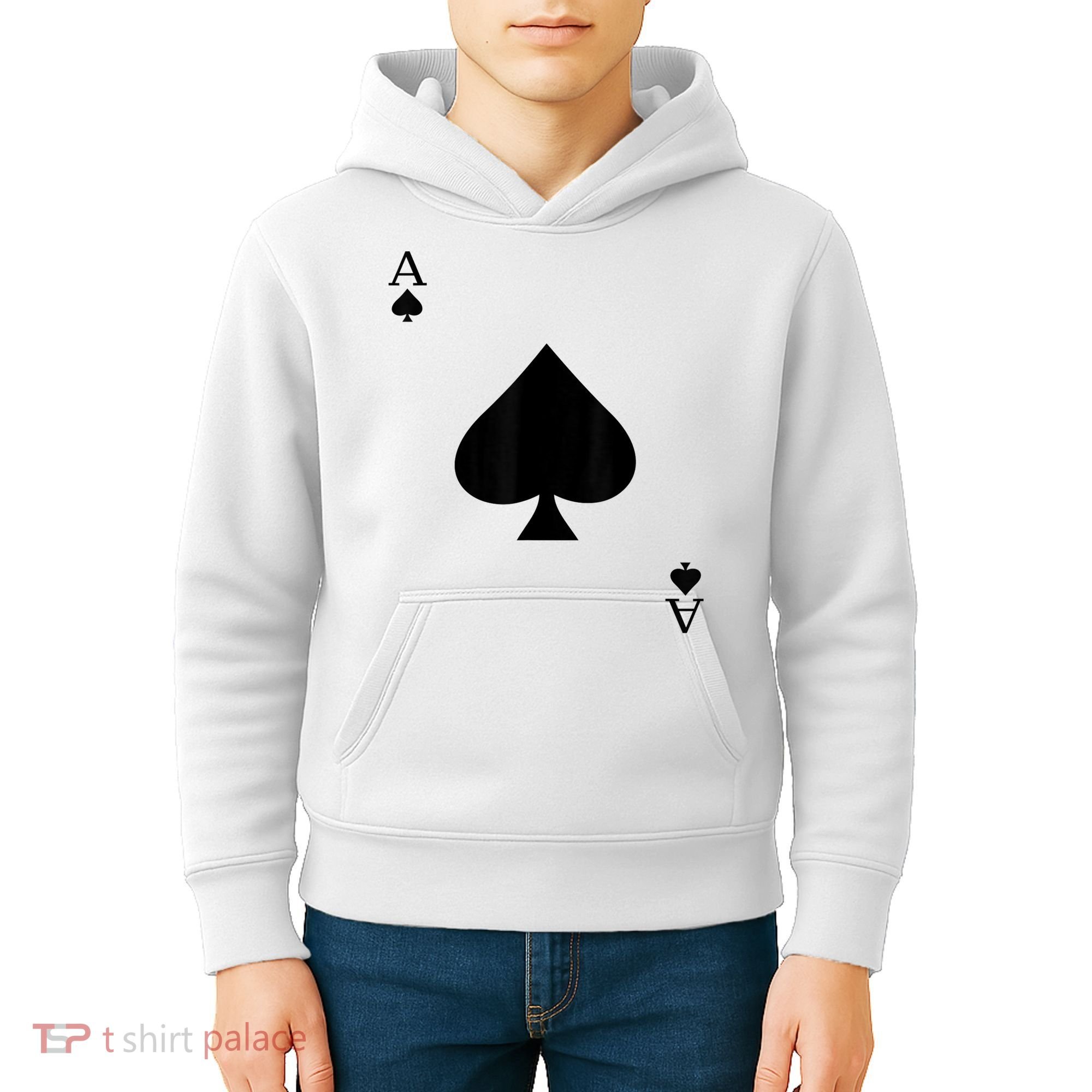 Ace Of Spades Deck Of Cards Halloween Costume Kids Hoodie