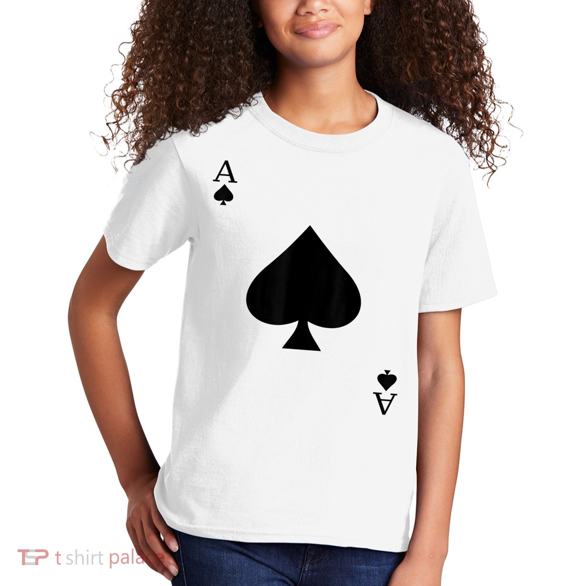 Ace Of Spades Deck Of Cards Halloween Costume Kids T-Shirt