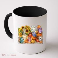 Autumn Owl Sunflower Pumpkin Halloween Costume Coffee Mug thumb 0