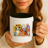 Autumn Owl Sunflower Pumpkin Halloween Costume Coffee Mug thumb 3