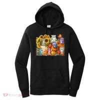 Autumn Owl Sunflower Pumpkin Halloween Costume Women's Hoodie thumb 0
