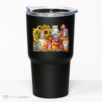 Autumn Owl Sunflower Pumpkin Halloween Costume Tumbler thumb 0