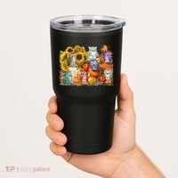 Autumn Owl Sunflower Pumpkin Halloween Costume Tumbler thumb 2
