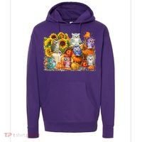 Autumn Owl Sunflower Pumpkin Halloween Costume Hoodie thumb 0
