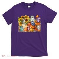 Autumn Owl Sunflower Pumpkin Halloween Costume T-Shirt thumb 0