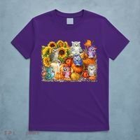 Autumn Owl Sunflower Pumpkin Halloween Costume T-Shirt thumb 5