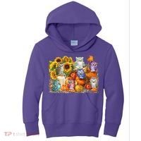 Autumn Owl Sunflower Pumpkin Halloween Costume Kids Hoodie thumb 0