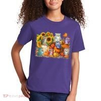 Autumn Owl Sunflower Pumpkin Halloween Costume Kids T-Shirt thumb 2