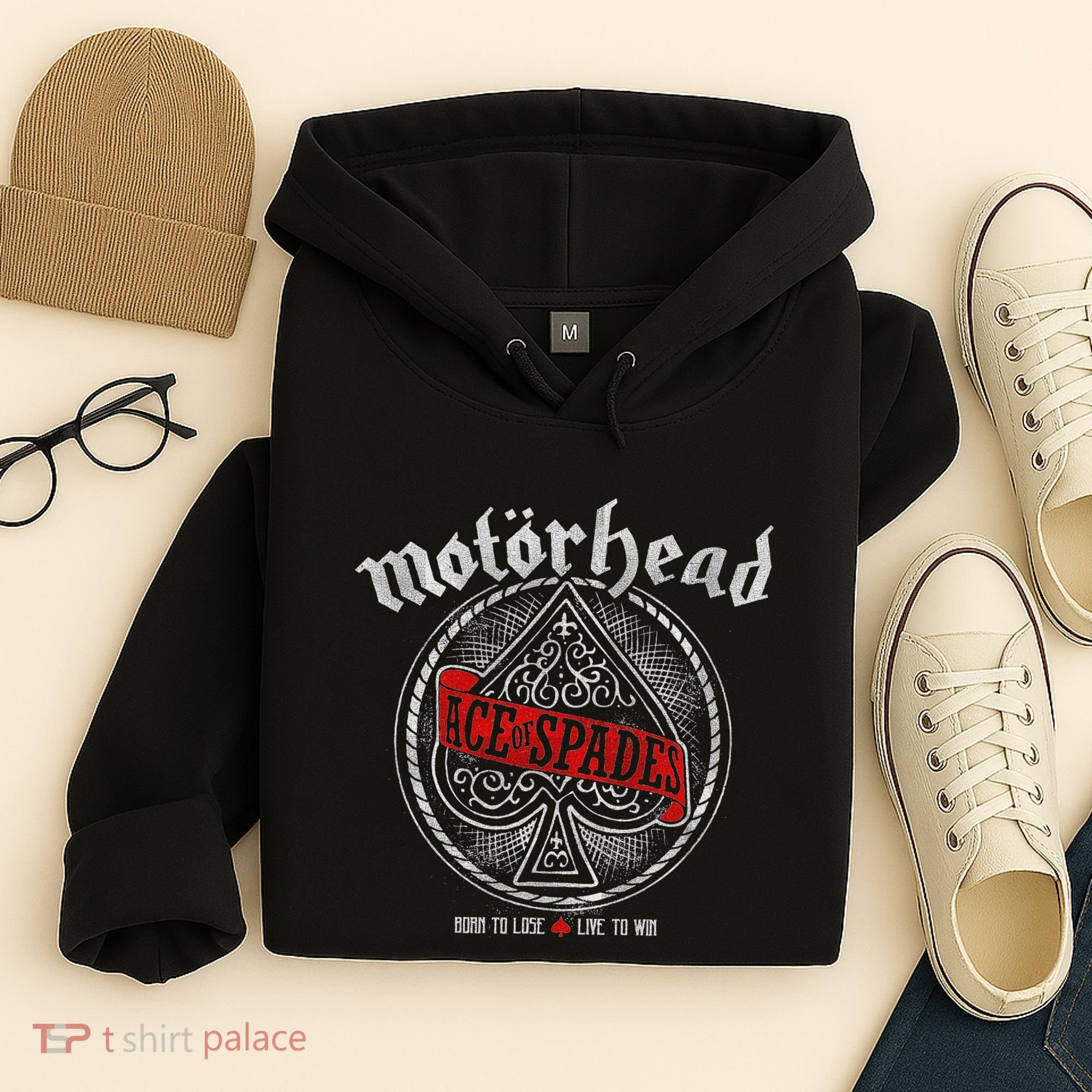 Ace Of Spades Red Sash Hoodie