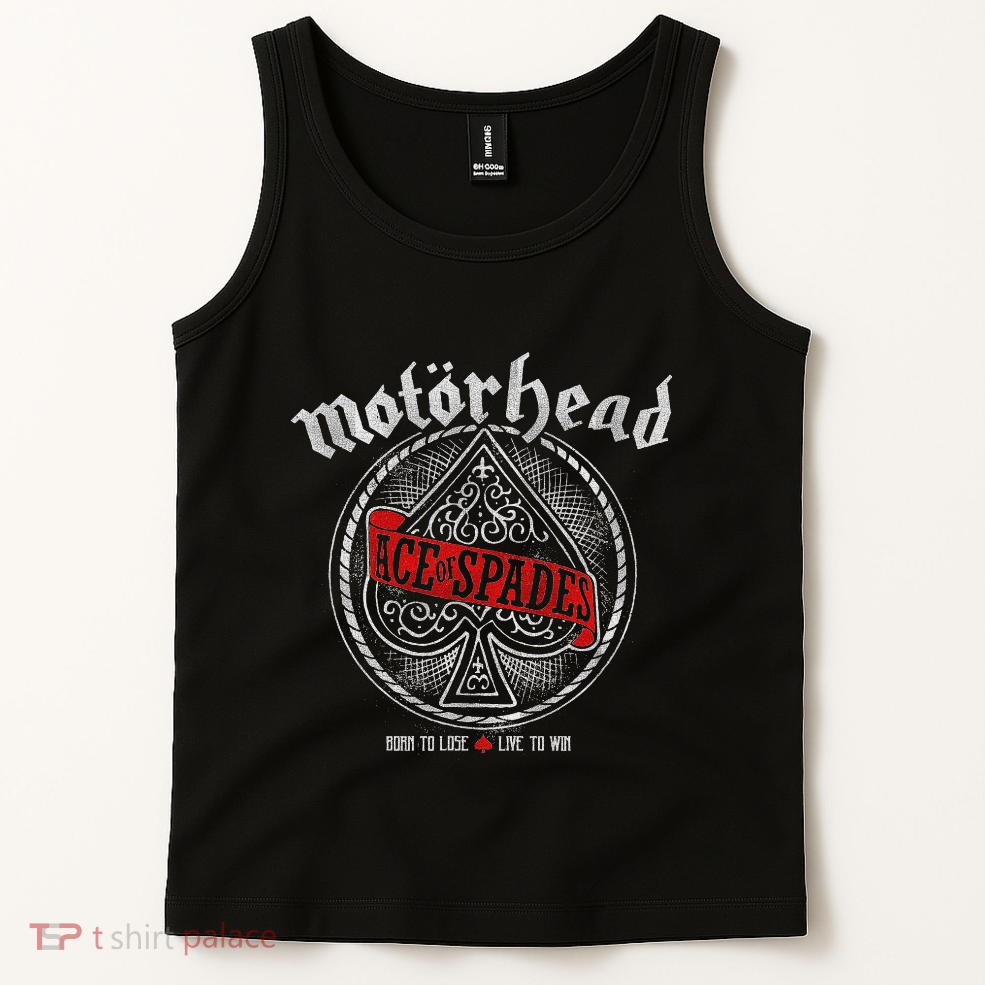 Ace Of Spades Red Sash Tank Top