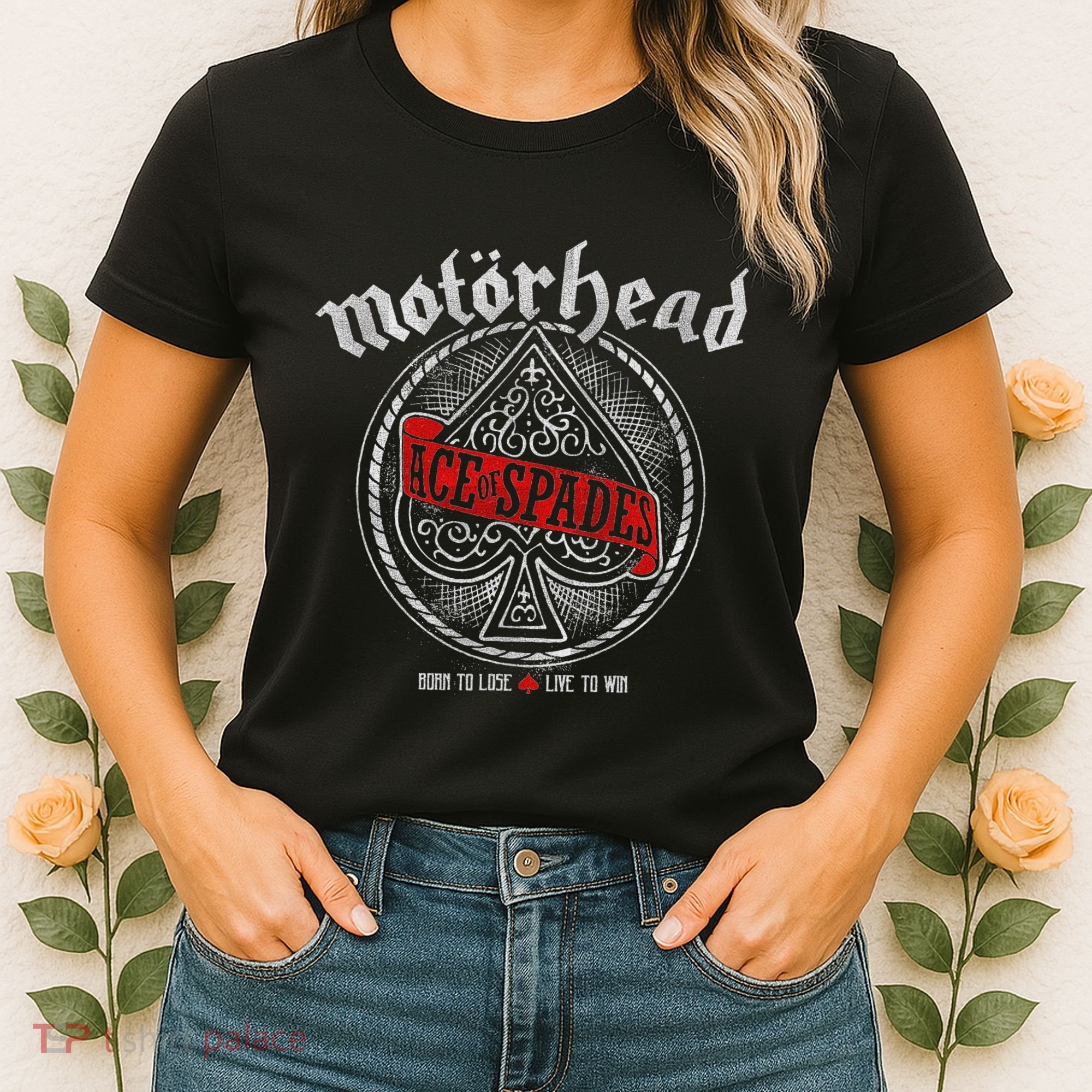 Ace Of Spades Red Sash Women's T-Shirt