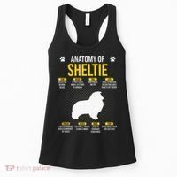 Anatomy Of Sheltie Dog Lover Women's Tank Top thumb 0