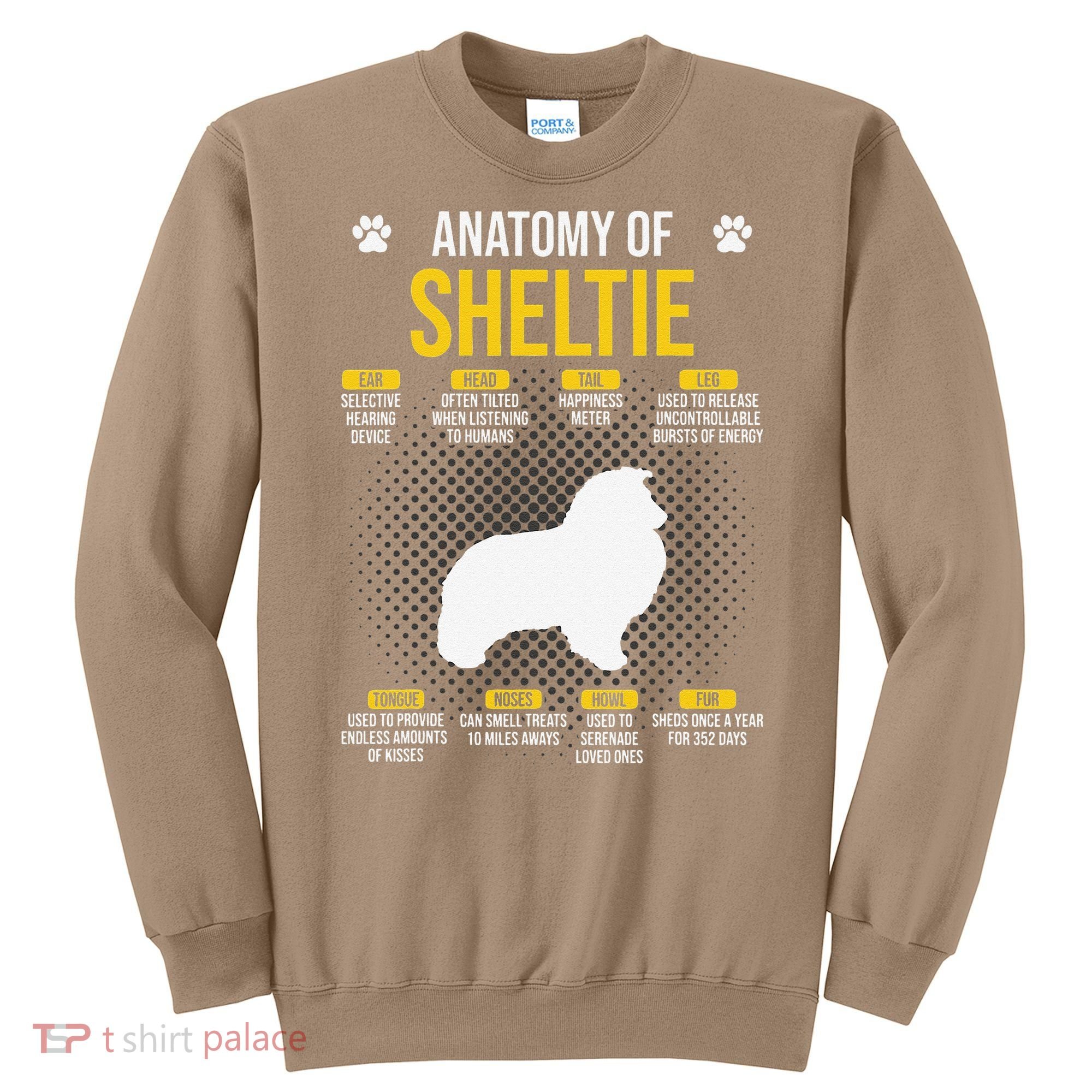 Anatomy Of Sheltie Dog Lover Sweatshirt
