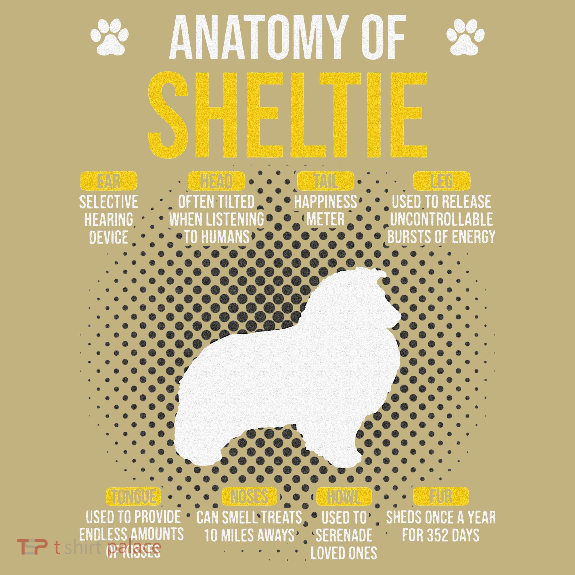 Anatomy Of Sheltie Dog Lover Sweatshirt