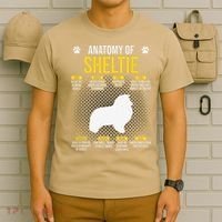 Anatomy Of Sheltie Dog Lover T-Shirt thumb 6