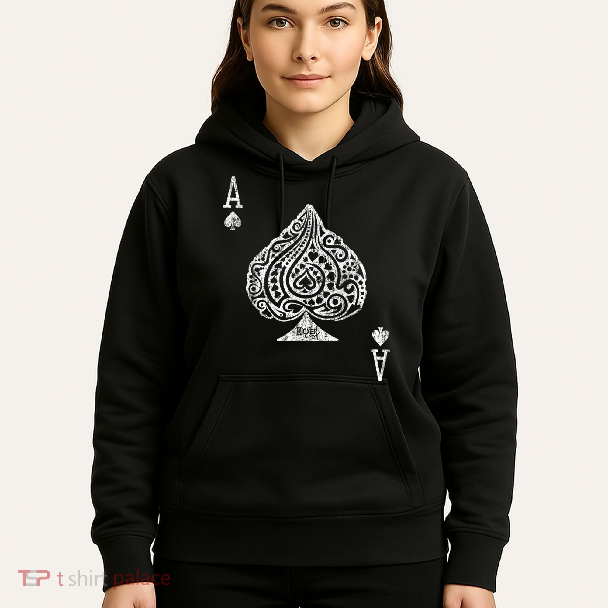 Ace Of Spades Texas Hold'em Poker Playing Card Hoodie