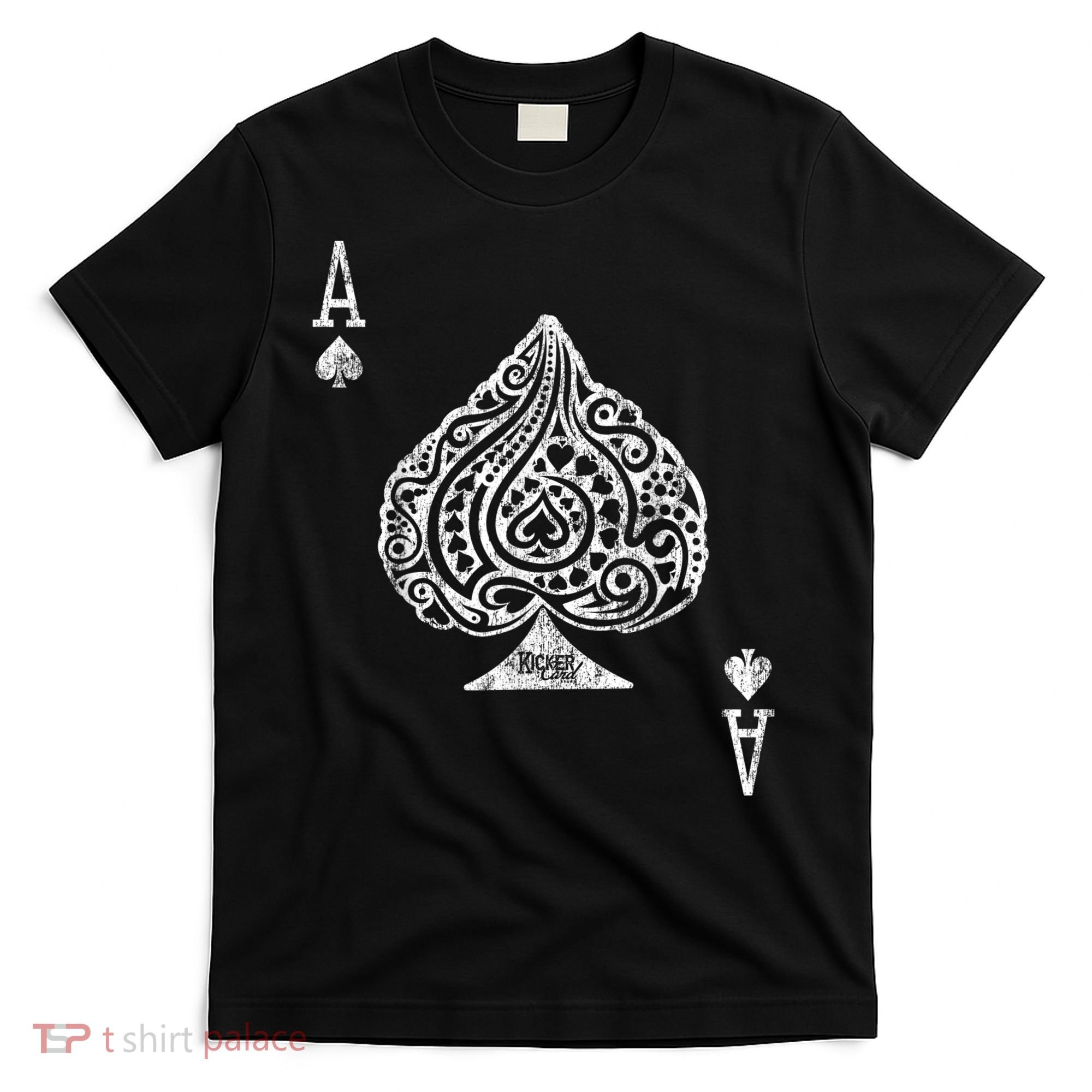 Ace Of Spades Texas Hold'em Poker Playing Card T-Shirt