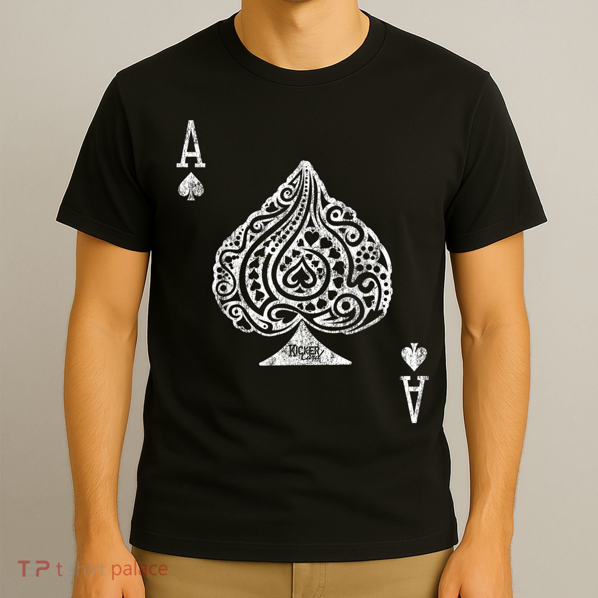 Ace Of Spades Texas Hold'em Poker Playing Card T-Shirt