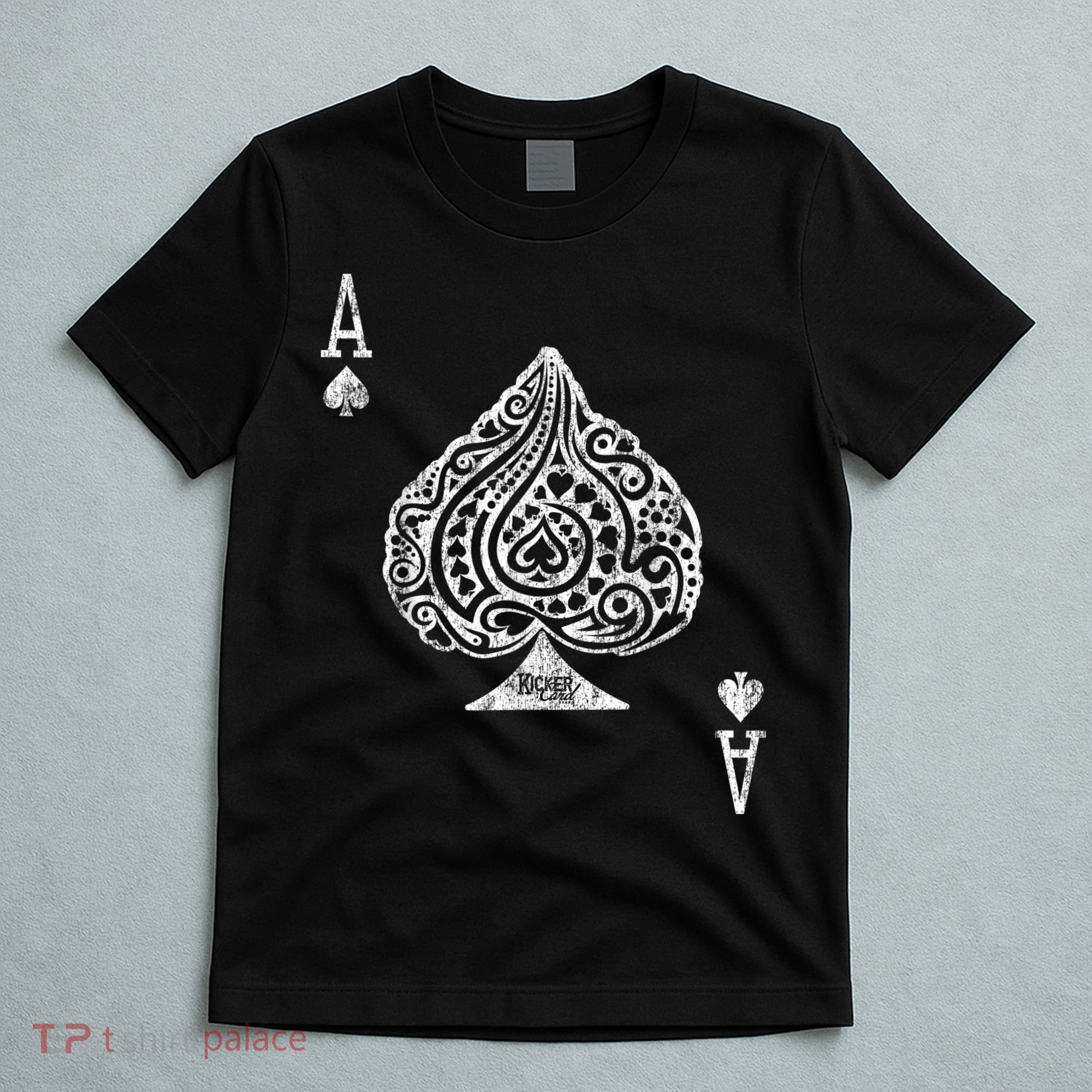 Ace Of Spades Texas Hold'em Poker Playing Card T-Shirt