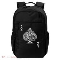Ace Of Spades Texas Hold'em Poker Playing Card Backpack thumb 0