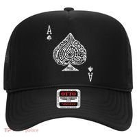 Ace Of Spades Texas Hold'em Poker Playing Card Hat thumb 0