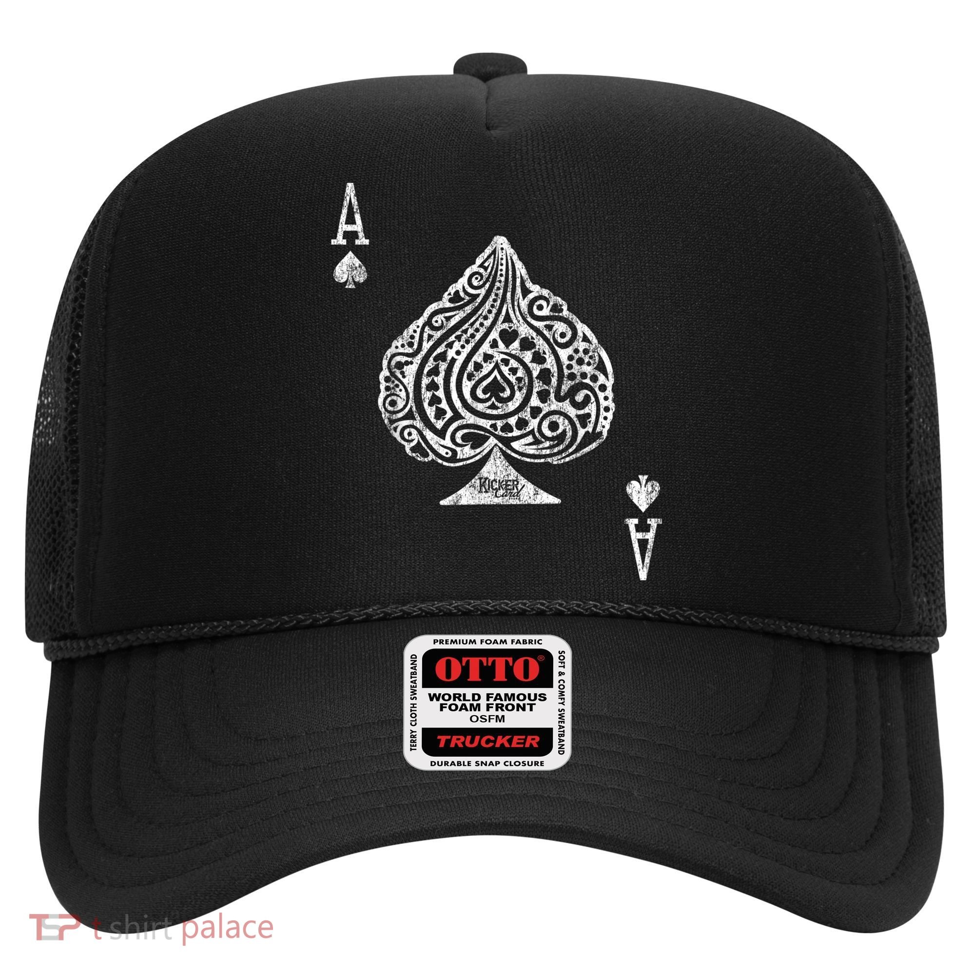 Ace Of Spades Texas Hold'em Poker Playing Card Hat