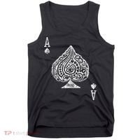 Ace Of Spades Texas Hold'em Poker Playing Card Tank Top thumb 0