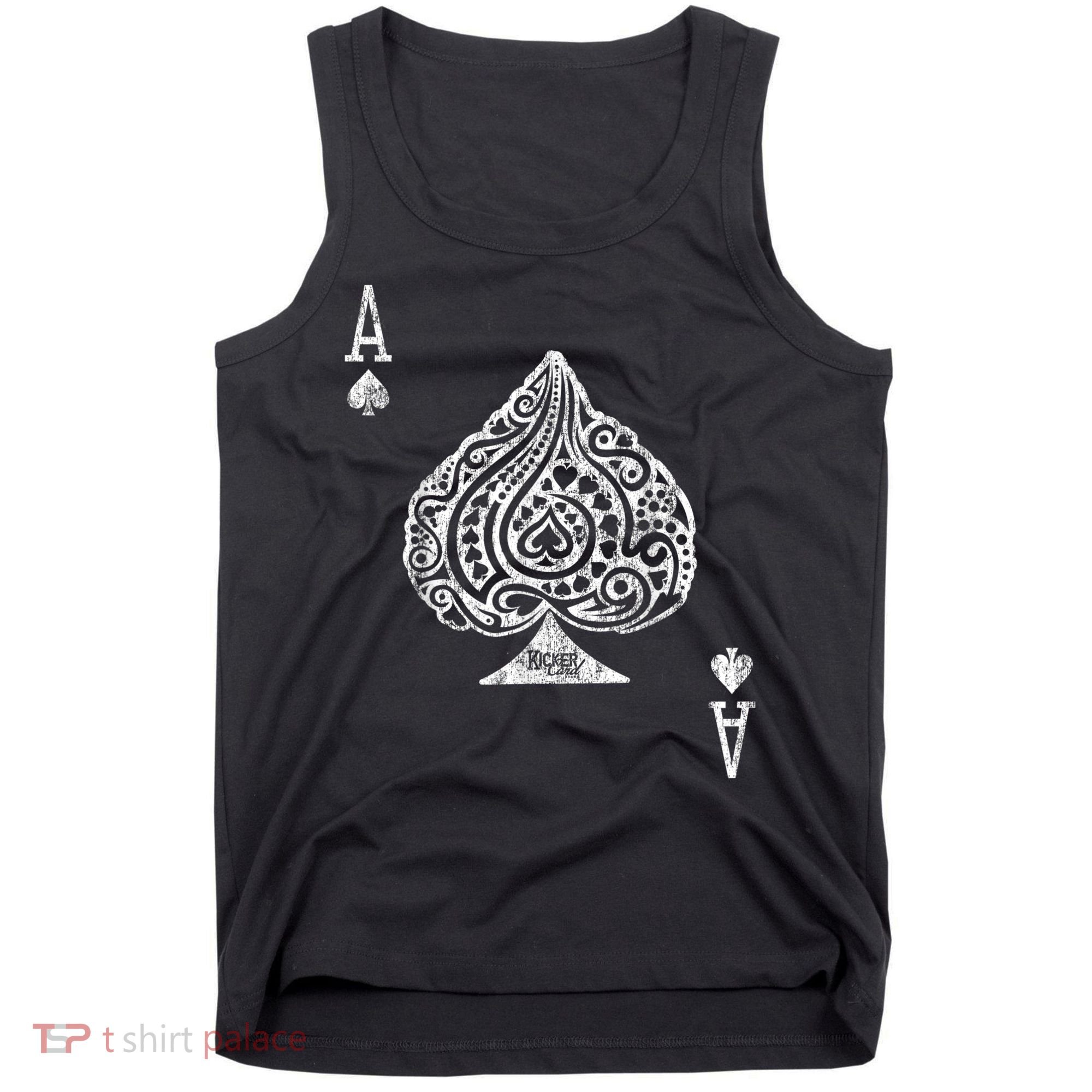 Ace Of Spades Texas Hold'em Poker Playing Card Tank Top