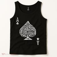 Ace Of Spades Texas Hold'em Poker Playing Card Tank Top thumb 2