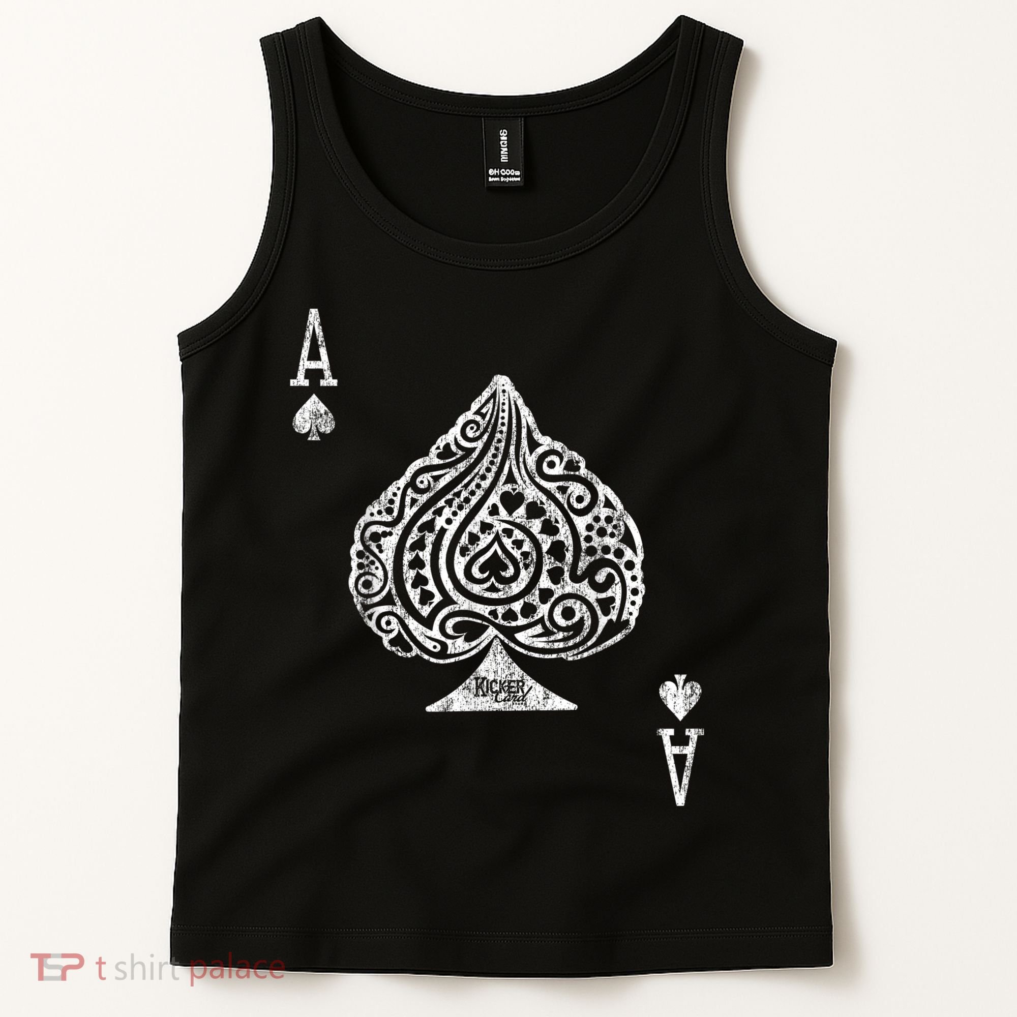 Ace Of Spades Texas Hold'em Poker Playing Card Tank Top