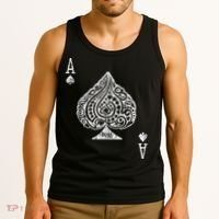 Ace Of Spades Texas Hold'em Poker Playing Card Tank Top thumb 3