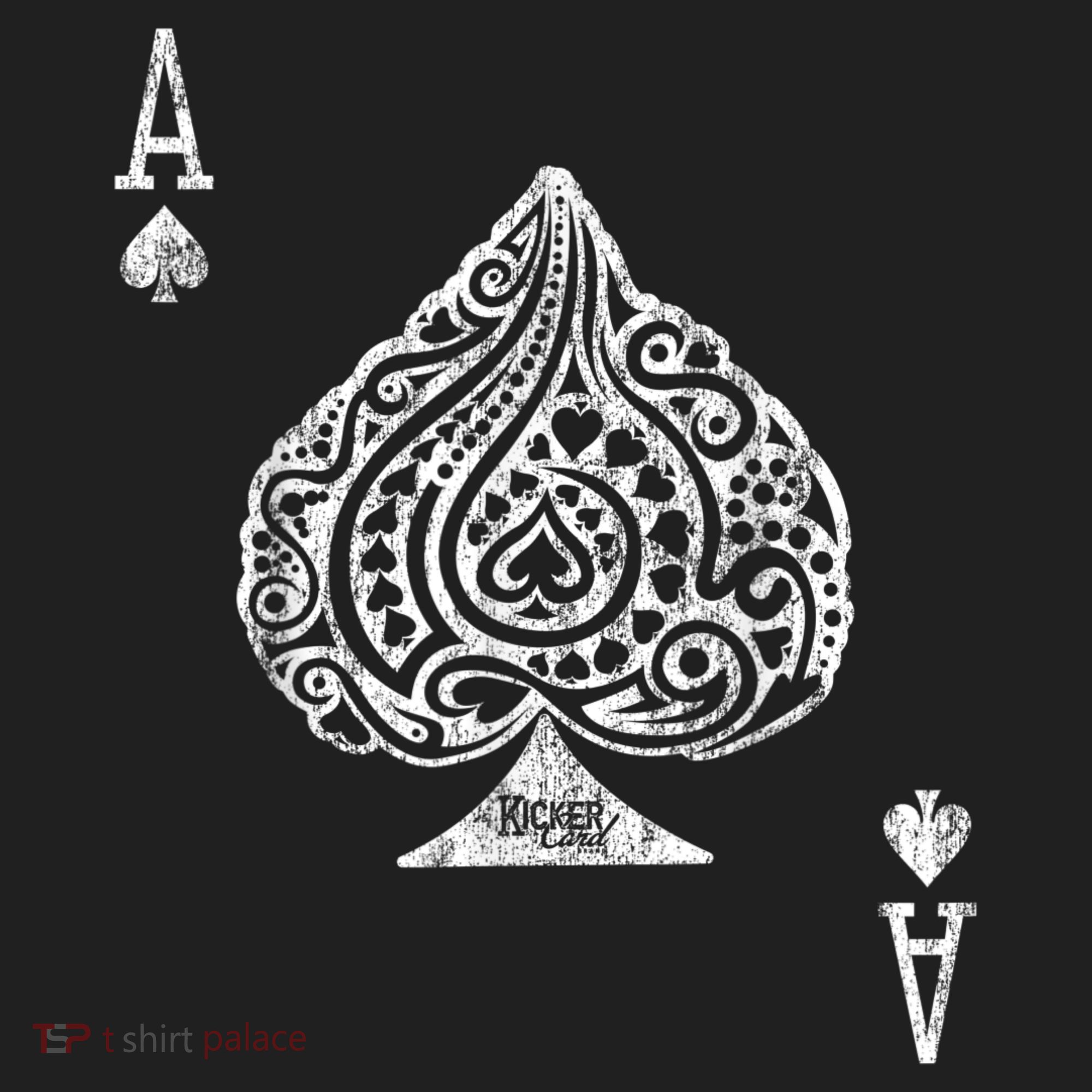 Ace Of Spades Texas Hold'em Poker Playing Card Golf Towel