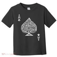 Ace Of Spades Texas Hold'em Poker Playing Card Toddler T-Shirt thumb 0